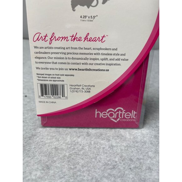 Heartfelt Creations Petite Pansy Frame Craft Die 4.25" x 5.5" New - Picture 4 of 5